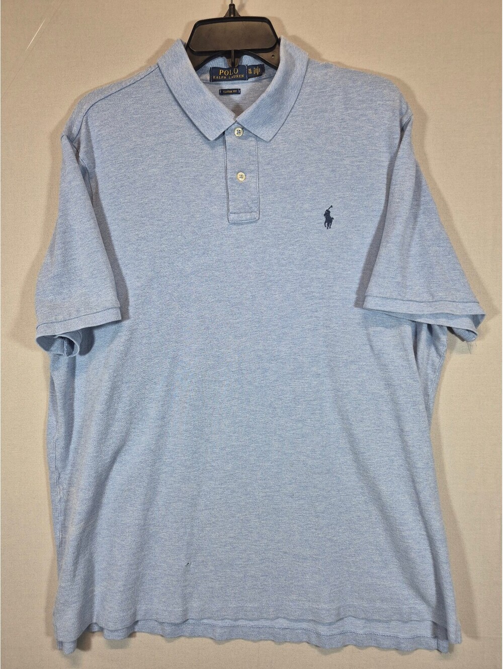 Polo Ralph Lauren Men’s XL Classic Fit Polo Shirt Light Blue Short Sleeve Pony